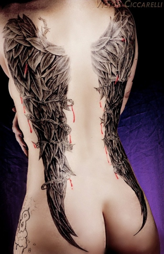 Angel Wings Tattoo Women