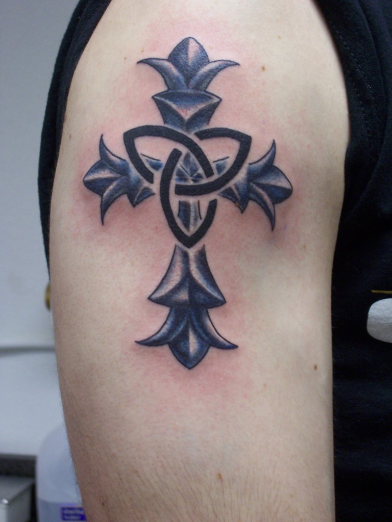 Tribal Cross Arm Tattoo Designs | Tattoo Love