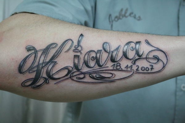 Pictures Of Cursive Name Tattoos 31